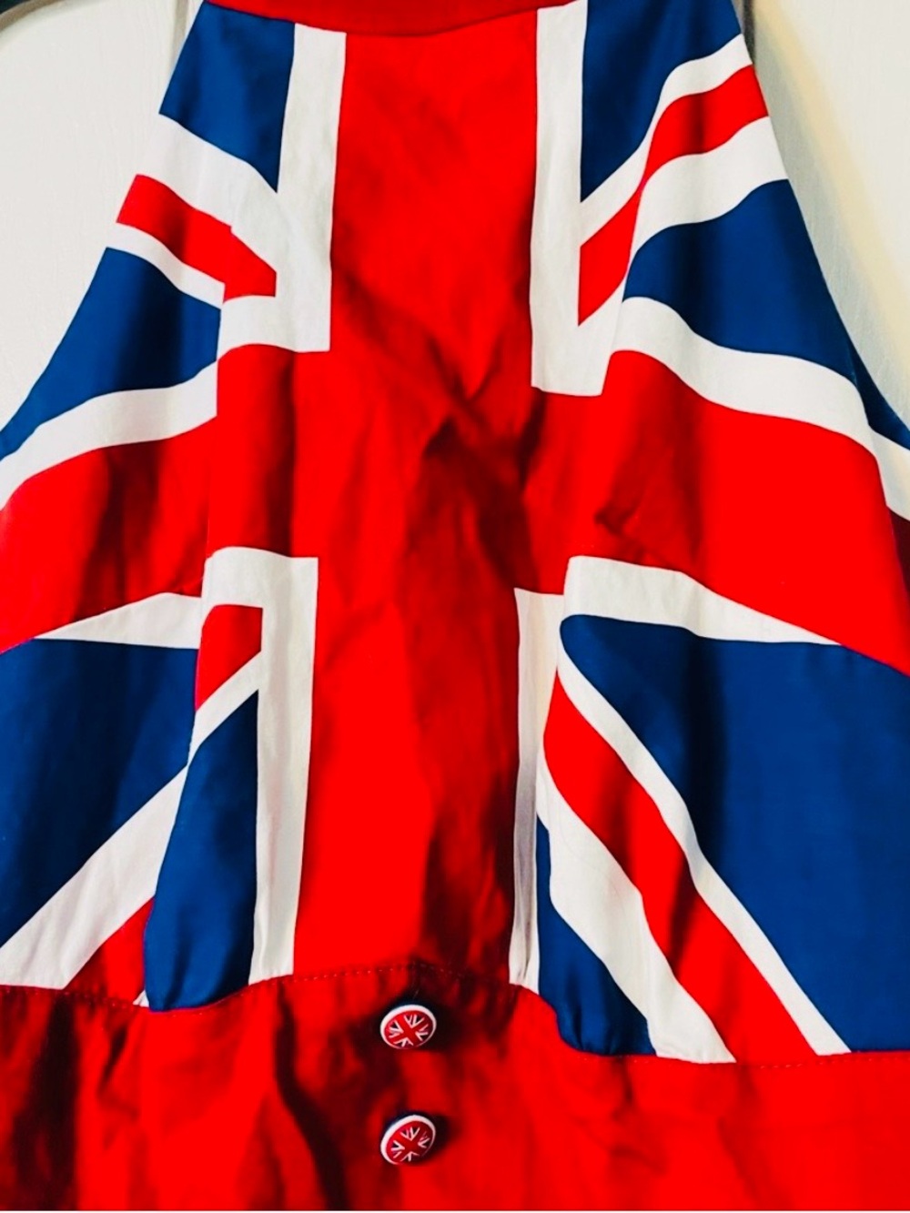 Her Uniform Marvel Red, Blue & White Union Jack  Dress